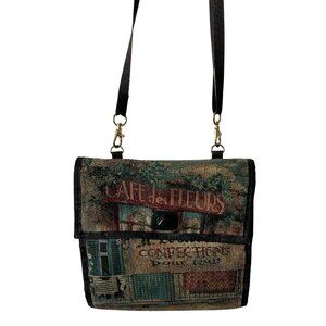 Danny K of Beverly Hills Paris style Tri Fold Crossbody Bag